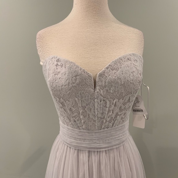 Amsale G953 dove size 12 - Picture 3 of 7